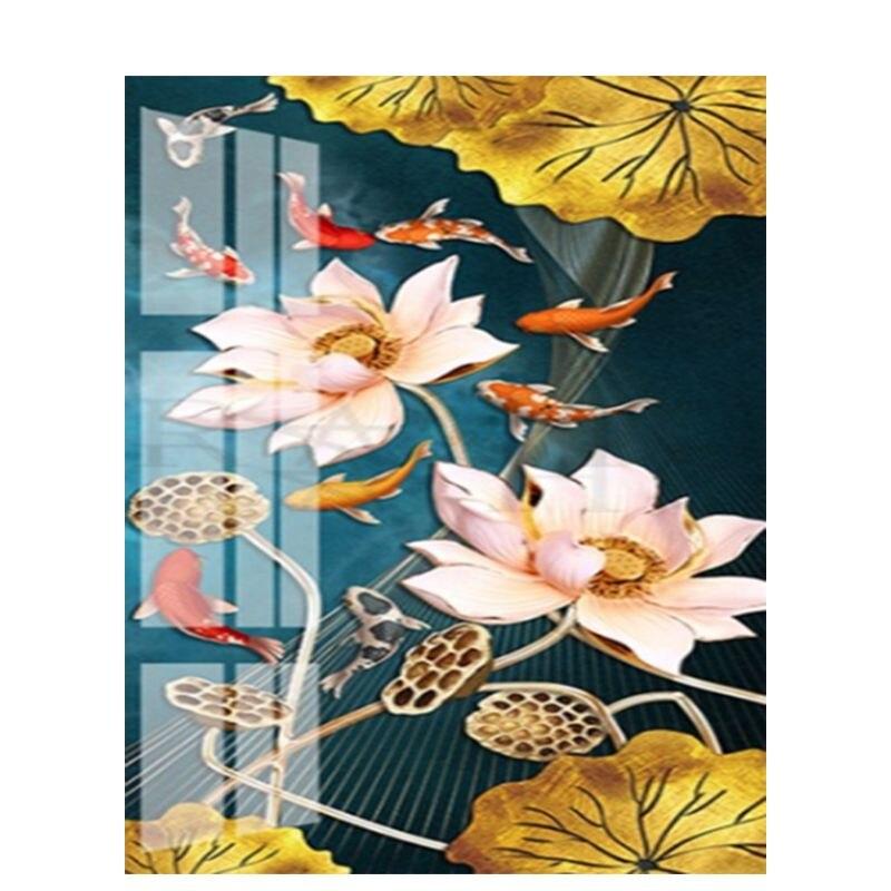 

DIY алмазная живопись полный круглый цветок домашний стразы Алмазная вышивка крестиком для взрослых мозаичная стена Full Round 20x30CM