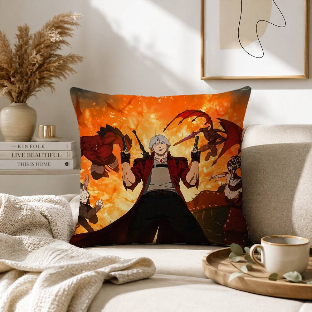 D-Dante D-Devil May C-Cry Pillow Case for Sofa Living Room Home office Decor Protective Cover