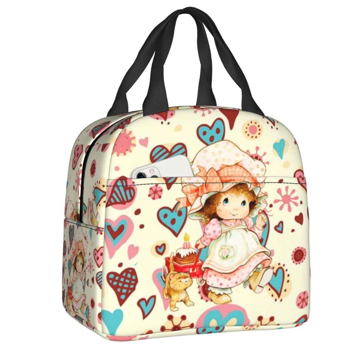 Custom Sarah Kay Cartoon Animation Insulated Lunch Tote Bag for Women Resuable Cooler Thermal Food Lunch Box School 22x20x13cm