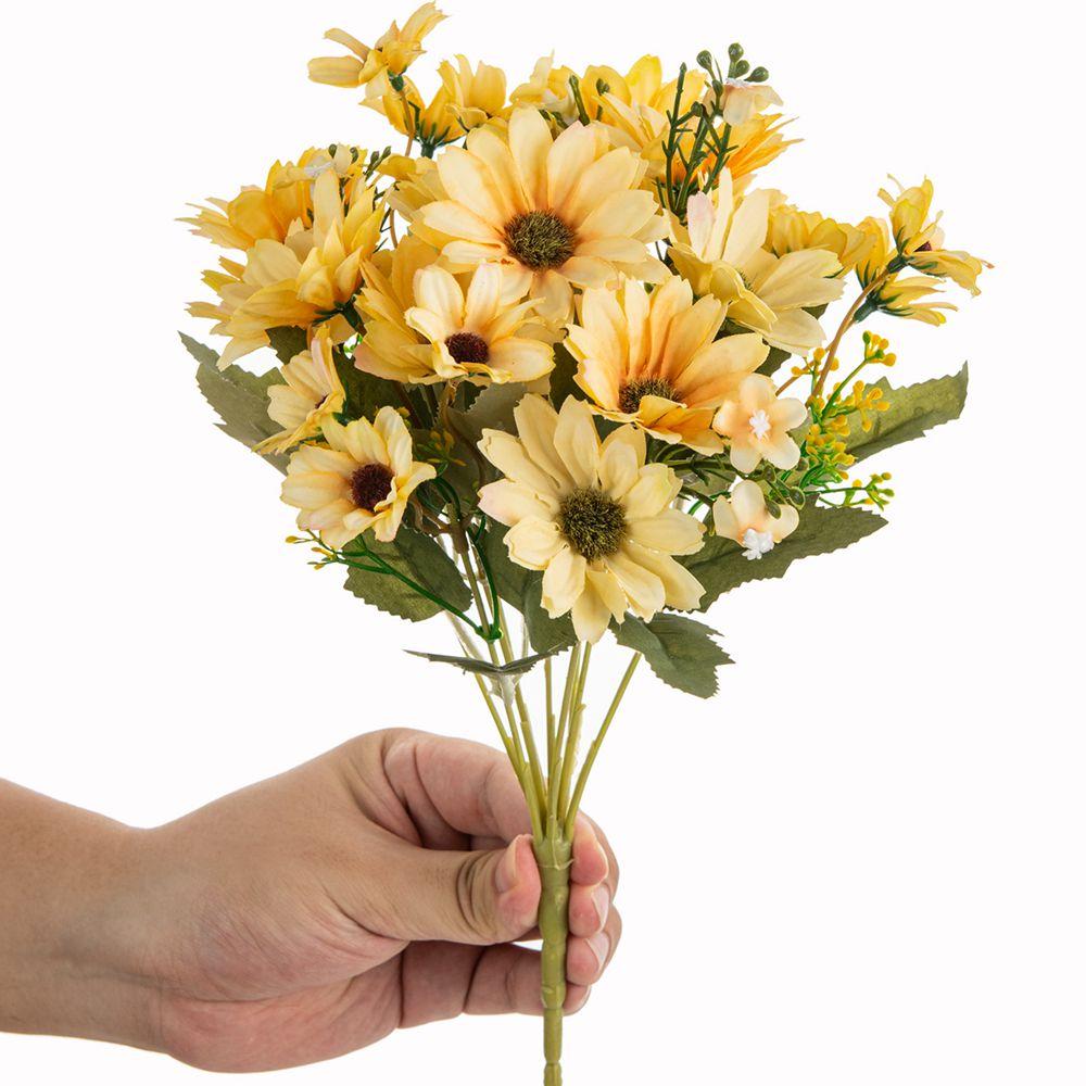 1/3pcs Silk Artificial Flower Daisy Christmas Wedding Bridalbouquet Home Vase Outdoor Garden Bonsai Festival DIY Gift Decoration