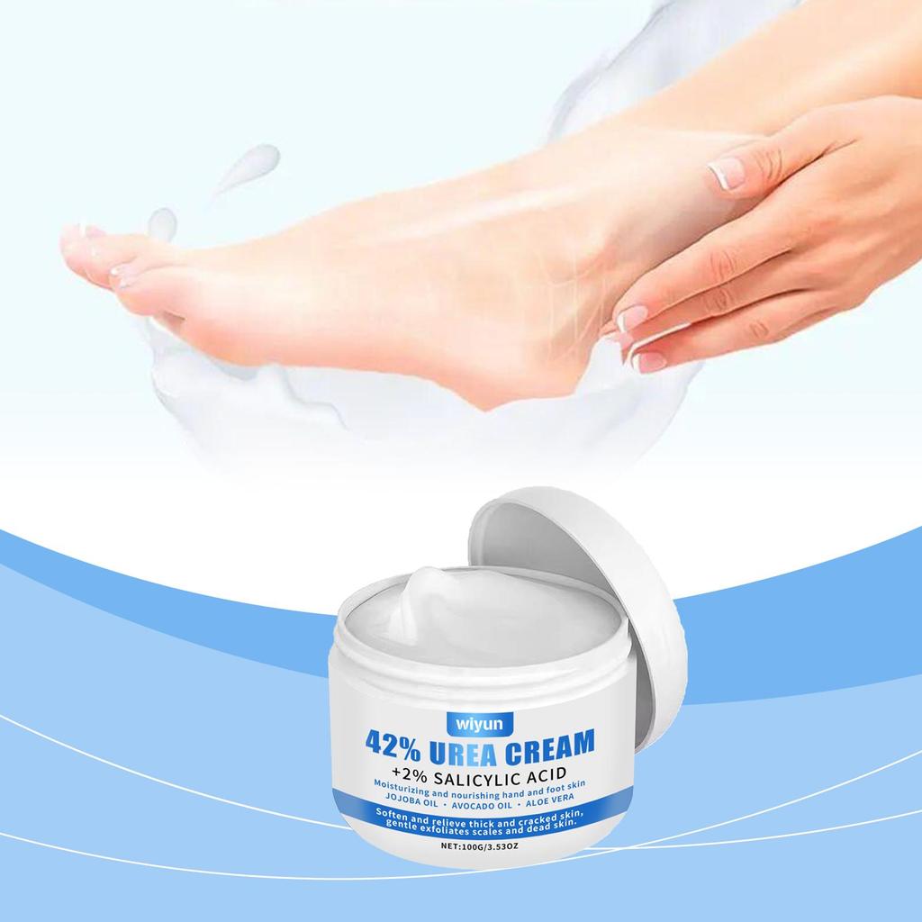 Wiyun Urea Moisturizing Foot Repair Cream Nourishing Foot Moisturizer with Urea Gentle Care for Soft Feet 100g