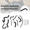 Silicone Radiator Coolant Hose Kit For Kawasaki Ninja 636 ZX-6R 09-26 Black