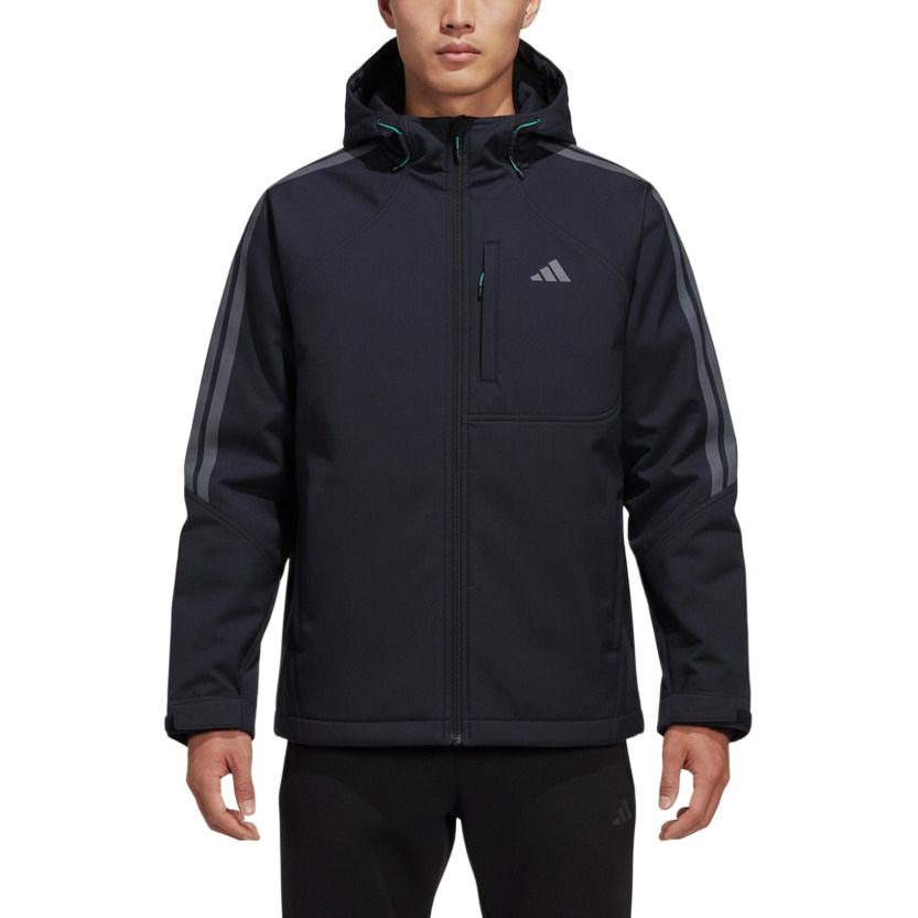 

Adidas Мужская спортивная куртка с капюшоном на молнии из софтшелла с длинным рукавом KR2498 S