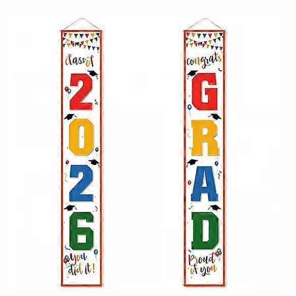 2026 Graduation Decorations, Congrats Grad Porch Banner for Any Schools or Grades 2026 Graduation Party Decorations