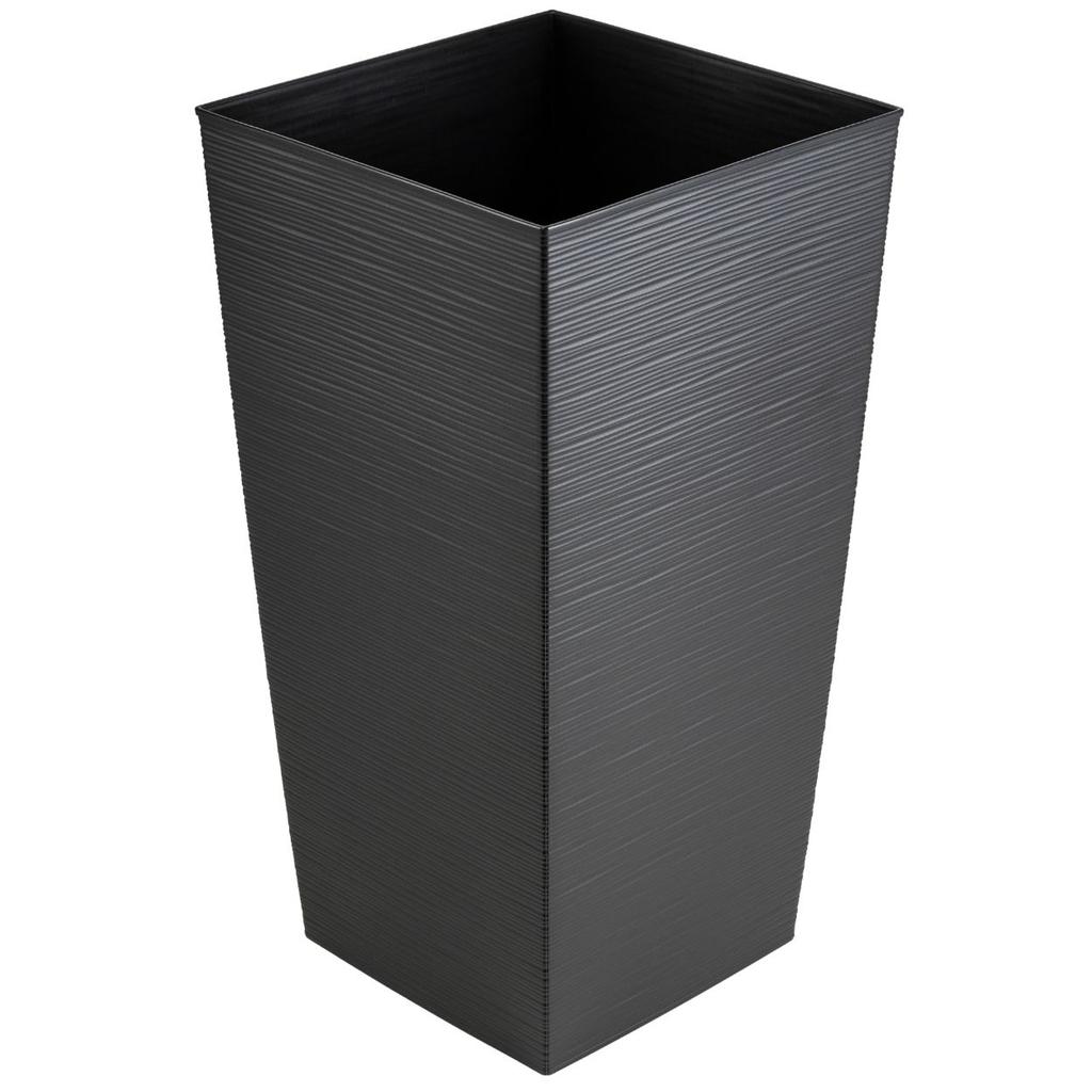 Donica Porto Riflo Czarna H75X39,6X39,6 Cm