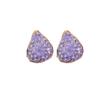 Ultra-shiny, Exquisite Purple Earrings, High-end Luxury Basket Earrings, Versatile, Simple and Elegant Earrings