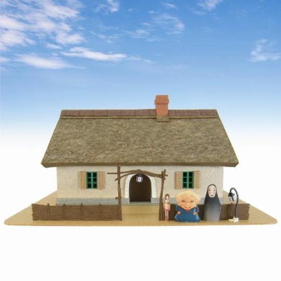 STUDIO GHIBLI Giant Bean Bag Chairs Sankei Miniatuart Kit Studio Ghibli Series Spirited Away House and Umibara Electric Railway Scale Paper Craft