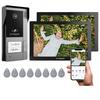 TMEZON WiFi Video Doorbell, 1080P Resolution, 7" Touch Screen, 1 Indoor Monitor 1 Doorbell, 2 Indoor Monitors 1 Doorbell