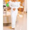 Fall Winter New European American Women's Beaded Bodycon Sexy Dress Crossbordier Dress