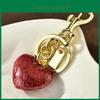 Heart Shape Key Holder Pendant With Metal Finish For Handbag Decoration And Gift