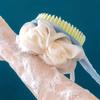 1PCS Soft-bristled Long-handled Back Scrubber with Bath Ball, Scrubbing Brush for Bathing, Adult Bath Brush, Back Brush, and Shower Brush
