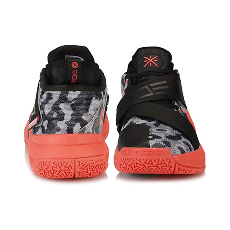 New LiNing All City 7 Shock Absorbers Slip Resistant Abrasion Resistant High Top Basketball Shoes Men's Black Red ABAP105-4