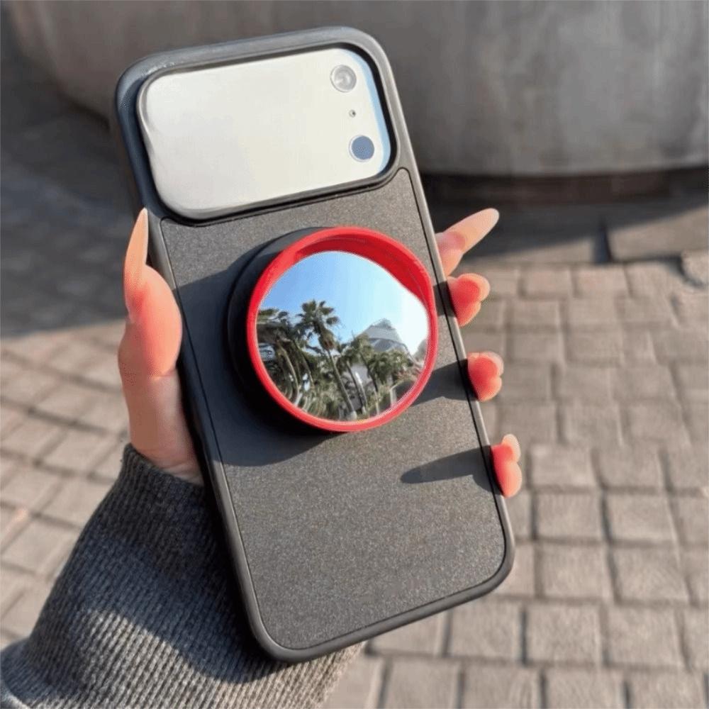 Portable Wide-Angle Mirror Phone Holder Creative Selfie Photo Prop  Vanity Mirror
