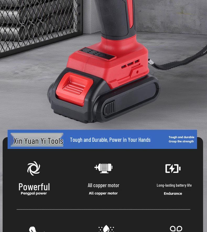 Multi-functional Brushless Pistol Drill – High Power Impact with Lithium Battery