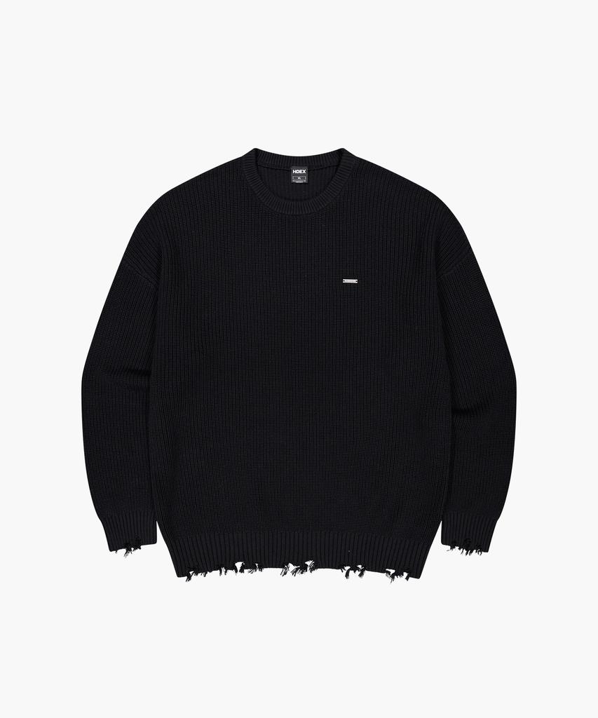 HDEX Damage Pullover Knit (Black)