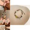 Stylish Retro Glass Bead Bracelet For Women With Circular Elements