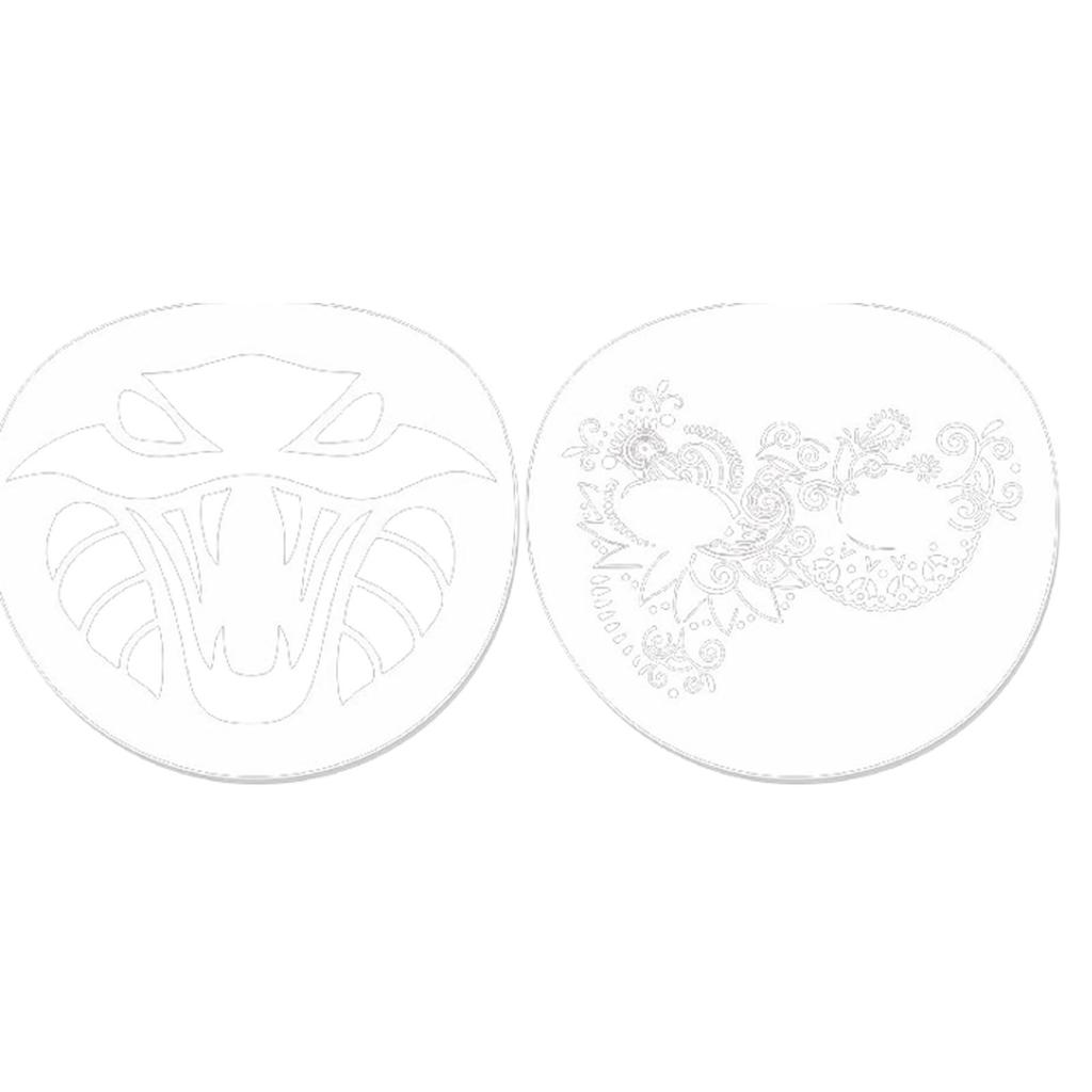 16 Pieces Face Body Painting Stencils Makeup Templates for Party