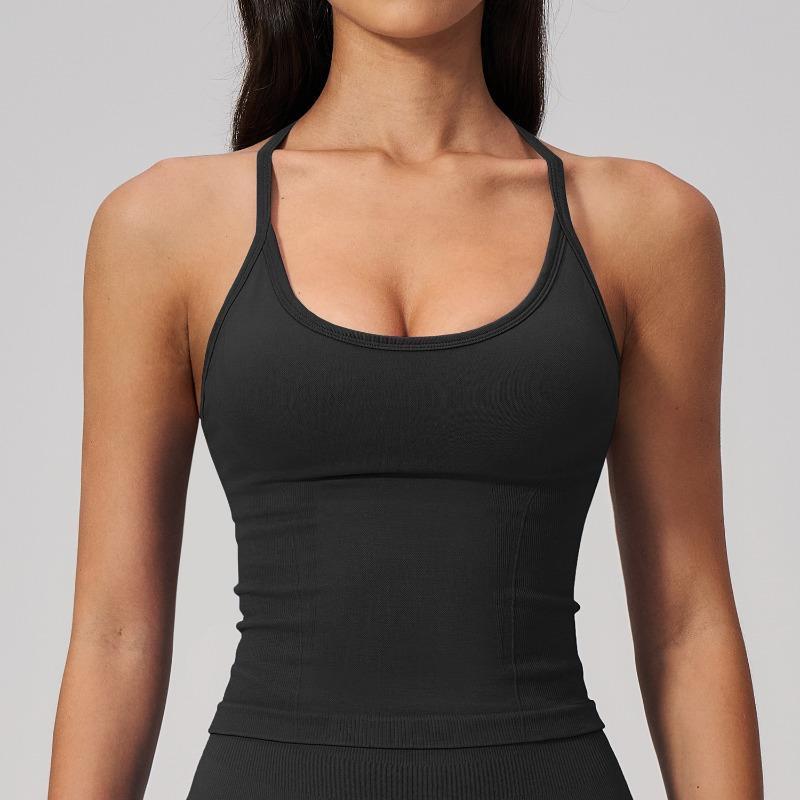 New tight sports vest women wear fitness clothes running fitness yoga clothes sling vest women S