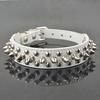 Pet Dog Rivet Collar Spiked Studded Strap Faux Leather Buckle Neck Collar 2.5cm Width