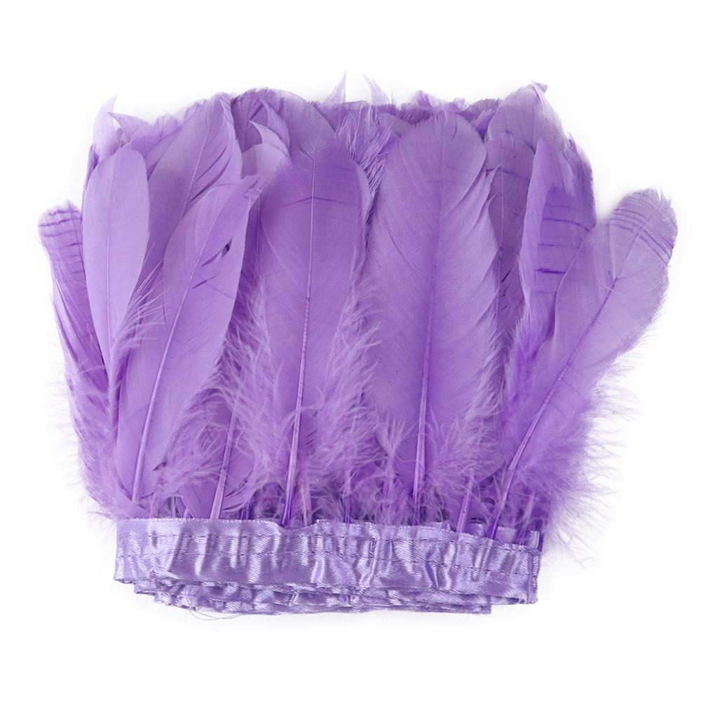 Natural Swan Goose Feather Trim 2/6/10 Yards Costume Fringe Ribbon for DIY Dress Decoration Carnival Party Accessories