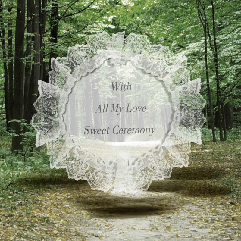 Lace Yarn Wedding Welcome Sign Photo Backdrop Prop