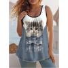 Casual Loose Flower Print T-shirt Fashionable Versatile Women's Top Comfortable Camis Tank Tops