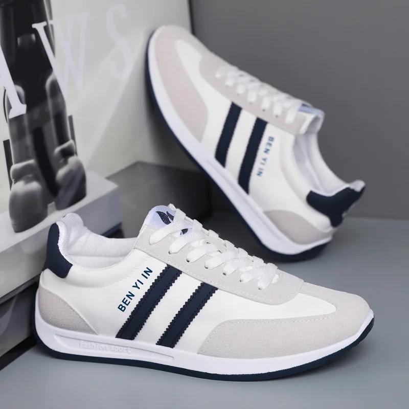 

Универсальная мужская повседневная обувь для мужчин Кроссовки Мужская обувь Теннисная обувь класса люкс Дышащая трендовая обувь на плоской подошве для ходьбы и бега 43 серый