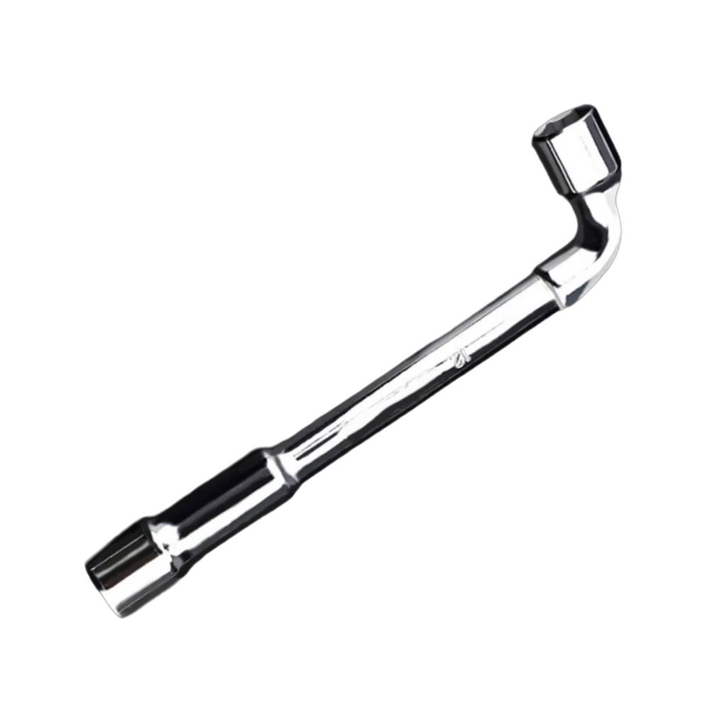 6/8/10/12mm Steel L-Shape Angled Pipe Socket Wrench Pipe Hexagonal Elbow Wrench Spanner Automotive Mechanical Tool