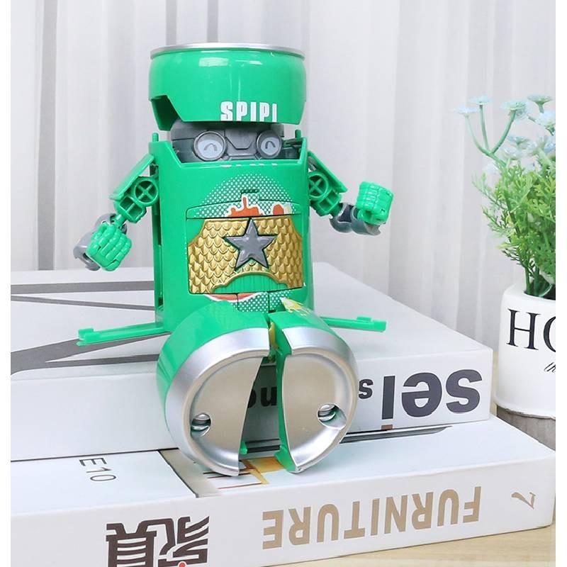 Trendy Deformable Car Robot Model For Kids Durable Abs Material Creative Toy
