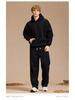 2025 A/W Men's Oversized Hoodie & Sweatpants Set: Trendy Loose Plus Velvet, Thickened and Comfortable