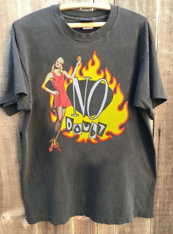 No Doubt Gwen Stefani Band Tour Charcoal Unisex Shirt Vtg S-5XL KH16286