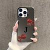 Letter J Sexy Lips Beautiful Case for iPhone 17 16 15 14 13 12 11 Pro/ Max /Plus XR XS Anti-fall and Shock Rear Cover