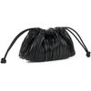 Calvin Klein Small Niche Intellectual Pleated Textured Chain Synthetic Material Crossbody Bag Medium Women Bags Space-Black 4F3077G-UB1