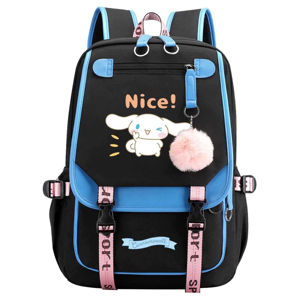 Big-Eared Puppy Cartoon Periphery Korean Version Of Junior High School Cute Large-Capacity Load Reduction Backpack