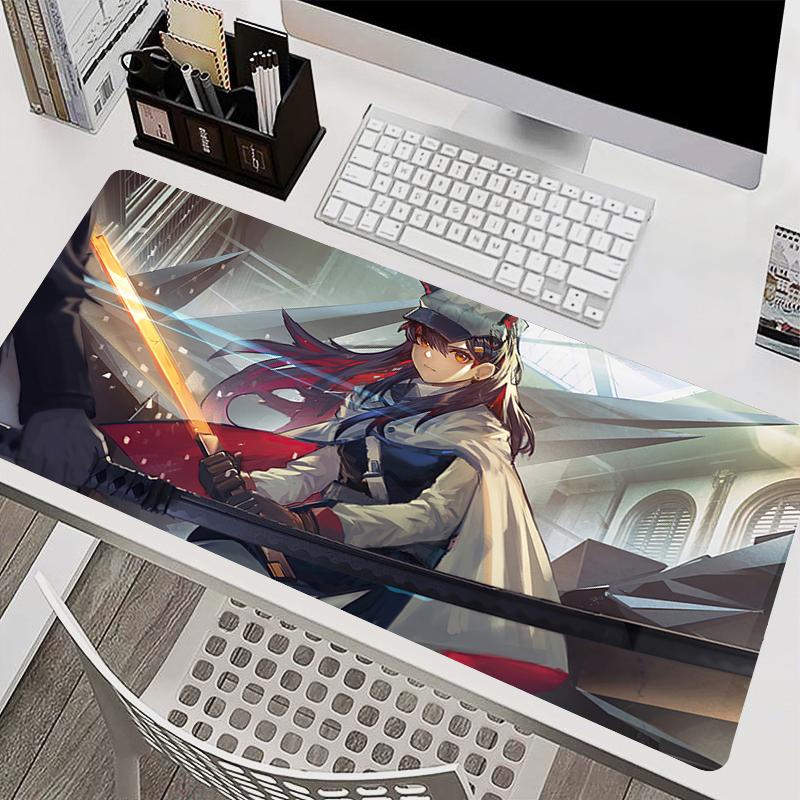 900x400 Mouse Pad Office PC Anime Arknights Texas Gaming Accessories Keyboard Mousepad Laptop Extended Desk Mat XXL Carpet