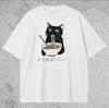 Ramen Cat Shirt Comfort Colors, Kawaii Black Cat Graphic Tee,Japanese Aesthetic Unisex shirt,Anime Cat Lover Gift,Ramen Tee,Cat Shirtful Y2K