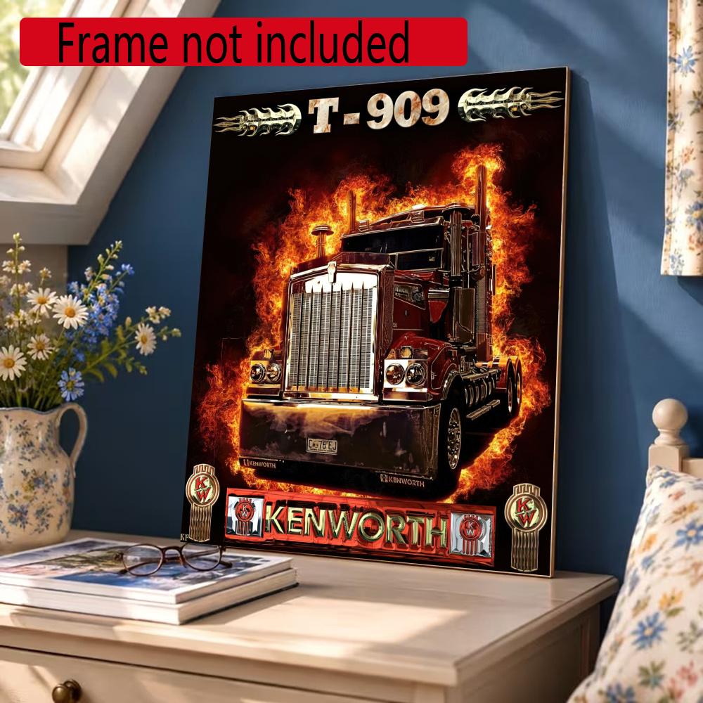 Kenworth Diamond Painting Round Diamond Mosaic Rhinestones Diamond Embroidery Craft Kit Wall Decor Without Frame
