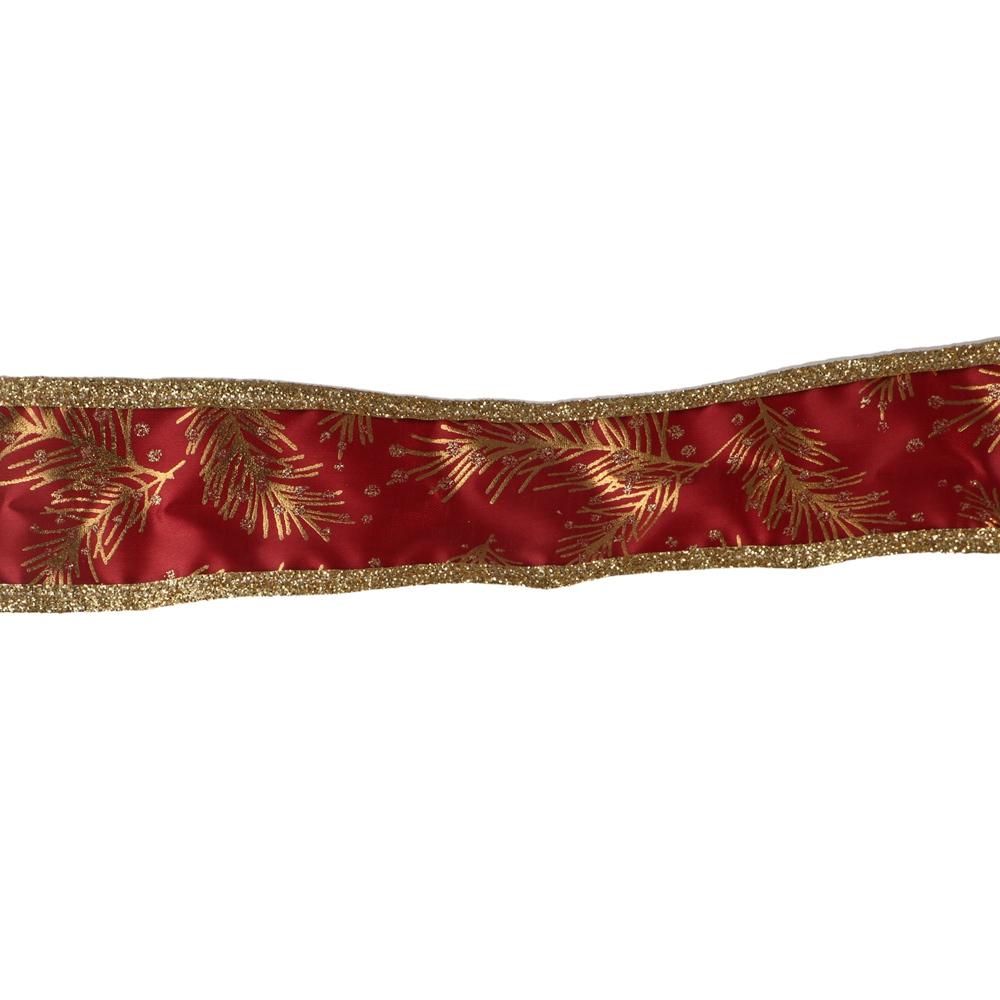 Glittering Christmas Wired Ribbon Cuttable Gift Wrapping Ribbon  Wedding Party