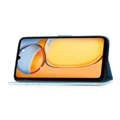 Dla Xiaomi Redmi Note 13 Pro 4G/Poco M6 Pro 4G Skórzane etui z paskiem i uchwytem na karty Wzór z nadrukiem Pokrowiec na telefon