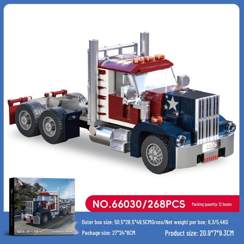 Cross Brick Joy 66032 DIY Truck Building Blocks - Dangerous Goods Transport Model