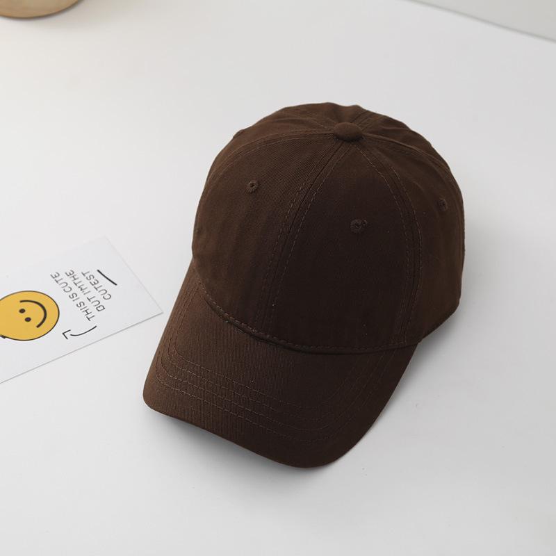 New Solid Baseball Cap For Children Boys Girls Cotton Sunhat Unisex Outdoor Sports Snapback Fishing Baseball Hat Korean Style