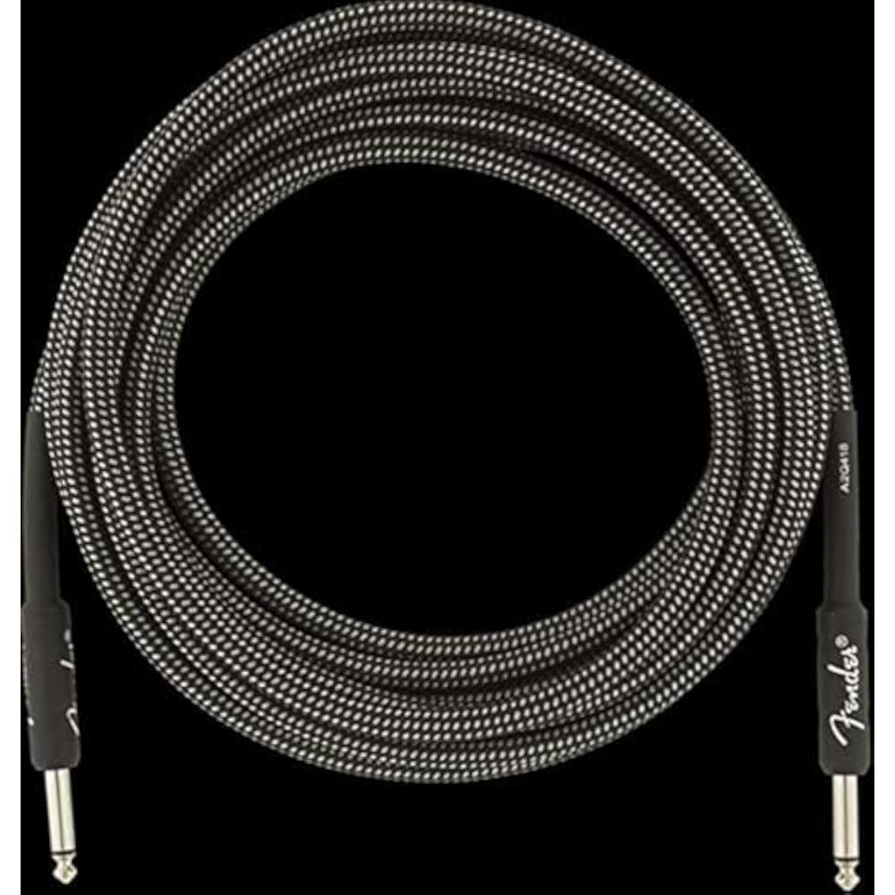 Fender Shielded Cable Professional Series Instrument Cable, 15', Gray Tweed