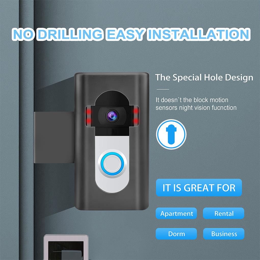 Anti-Theft Doorbell Mount Video Doorbell Bracket Easy Installation No Drill Compatible with Blink Video Doorbell Holder