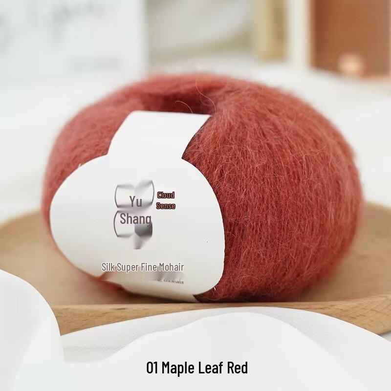 Silke Baby Alpaca Ullgarn 20g Nøste for Strikking Hekling - Lettvekt for Vår- og Høstyttertøy, Gensere og Skjerf