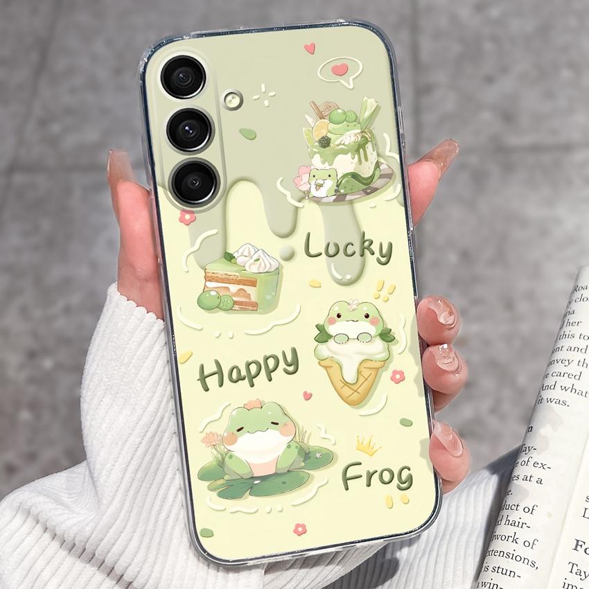 Casing For Samsung A16 A17 A15 A14 A13 A12 A10 A26 A25 A24 A23 A22 Phone Cover Cute Penguin Pattern Transparent Silicone Shell For Samsung Bumper Case