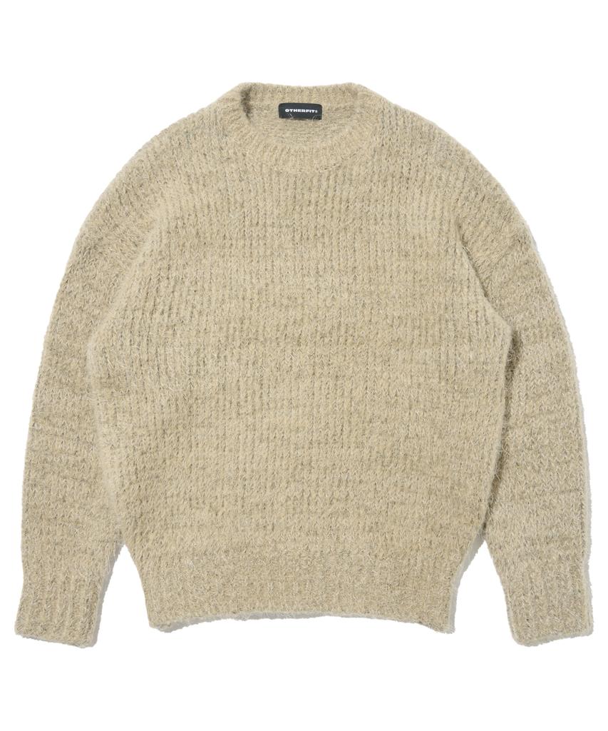 OTHERFITS Alpaca Loose Fit Round Knit (Beige)
