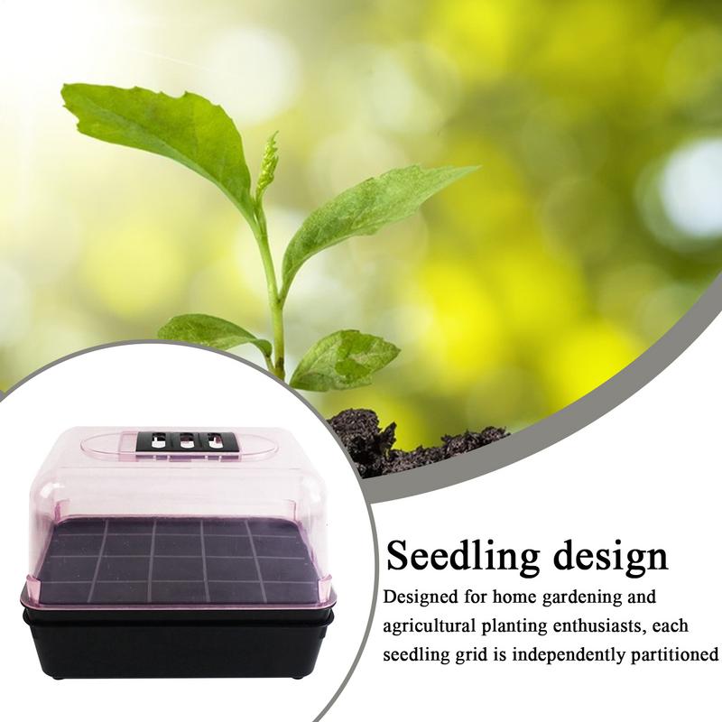 Germination Tray Seedling Growing Box Portable Independent Growing Germination Tray for Flower Succulent Vegetable Farm Use CN