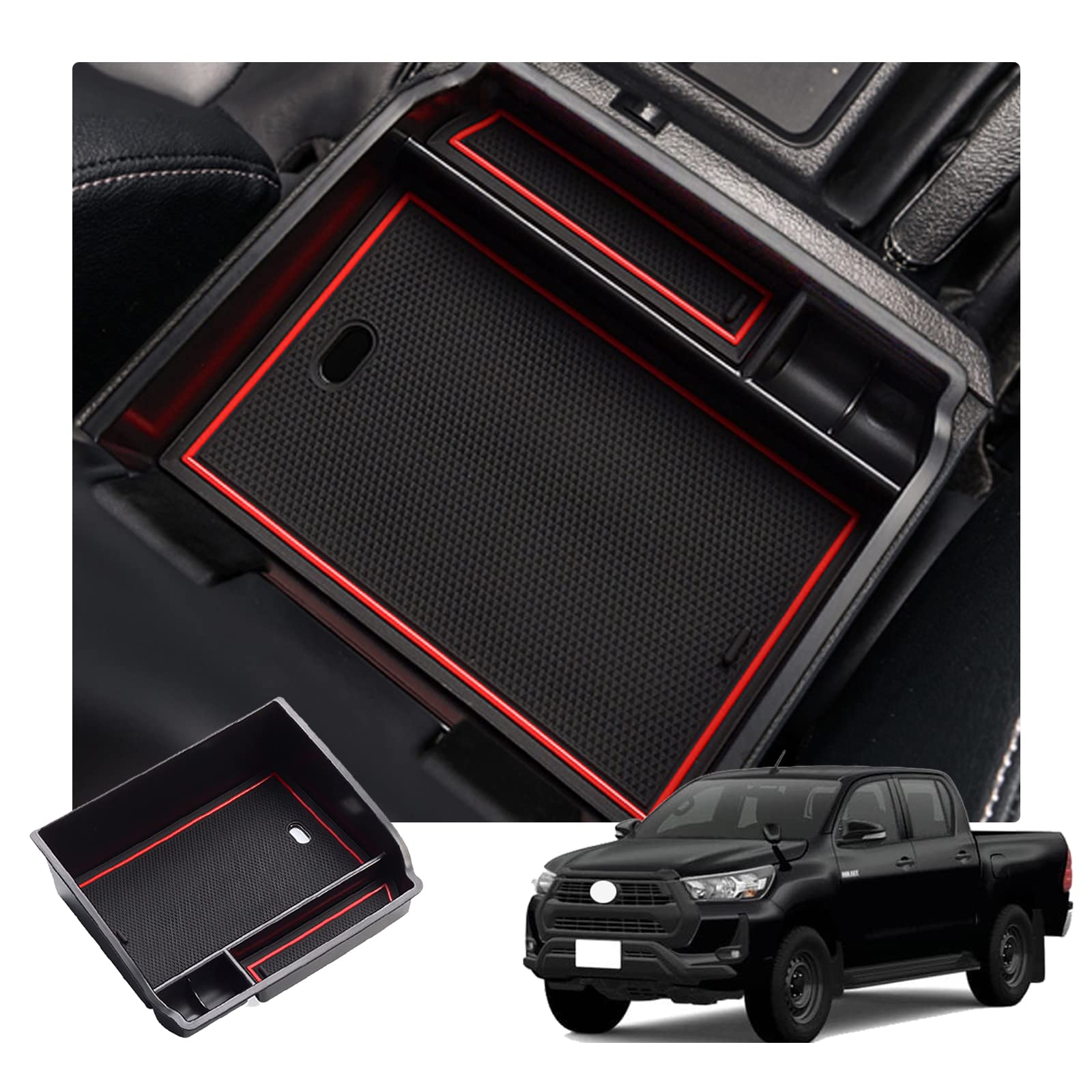 

Toyota Hilux Консоль Hilux Консоль Мелкие предметы Hilux Специально разработано для автомобиля Легко установить [RUIYA] Ящик, Лоток, Хранение, Консоль, Модель,