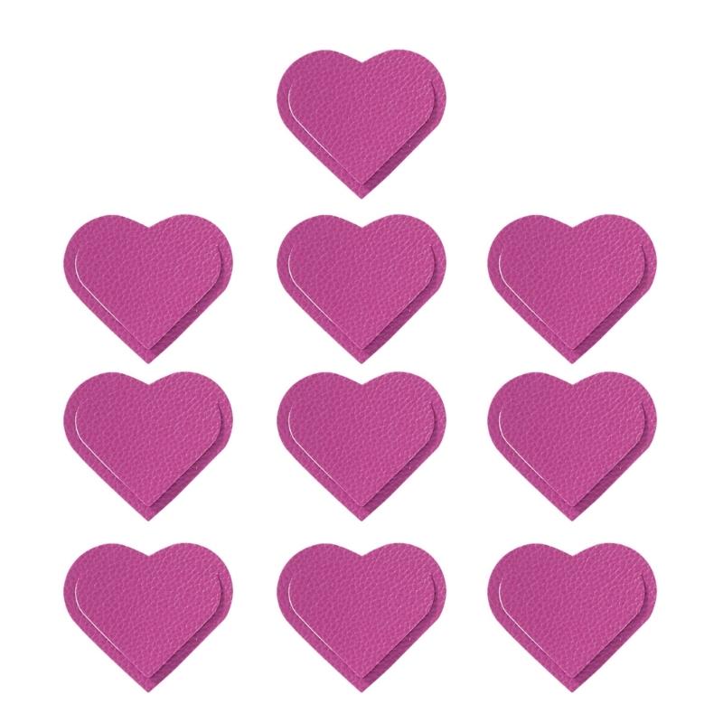 10 Pcs Bible Bookmarks PU Leather Bookmarks Heart Shaped Bookmarks Creative Page Marker Reading Supplies for Teacher