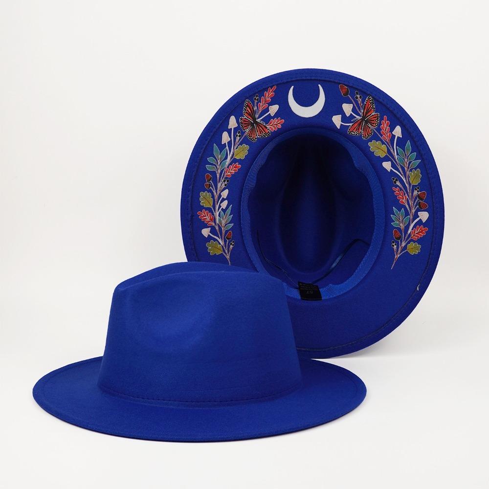 Bohemian Costume Cosplay Cap Butterfly Topper Hat Fashion Western Cowboy Jazz Hat Travel